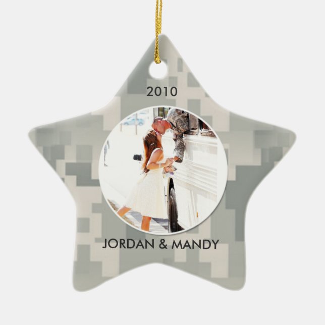 Acu-fotoprydnad Julgransprydnad Keramik (Framsidan)