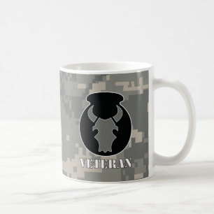 ACU-look underkuvad röd tjurveteranmugg Kaffemugg