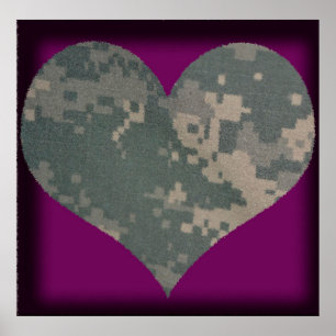 Acu militära Uniform Troops Camo Camouflage Poster