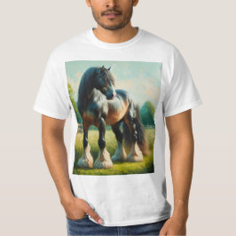 Acuarela caballo percherón t shirt
