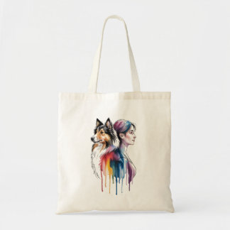 Acuarela Canina Sheltie - Femenina Tygkasse