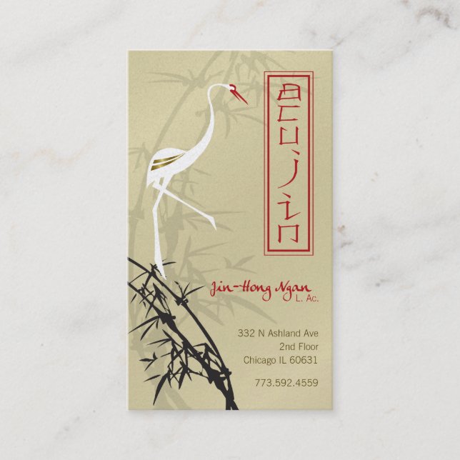 ACUJIN - Profilkort för Exklusiv Anpassad design Visitkort (Framsida)