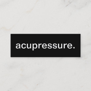 Acupressurevisitkort Mini Visitkort