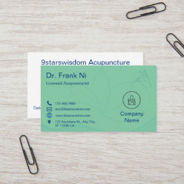 Acupuncture Business Card TCM Business card Visitkort