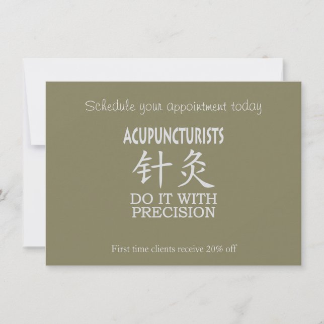 Acupuncture humor inbjudningar (Framsida)