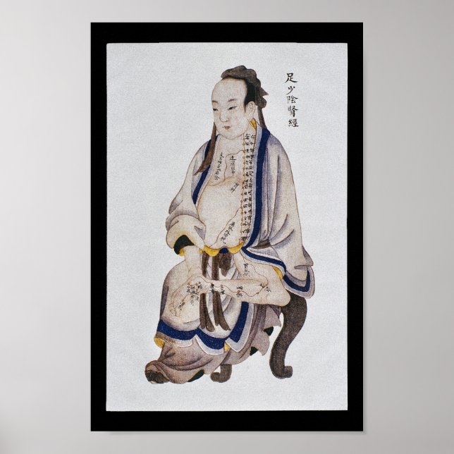 Acupuncture Kidney Meridian Foot Shaoyin Poster (Framsidan)
