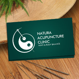 Acupuncture Nål - Yin Yang Visitkort