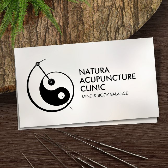 Acupuncture Nål - Yin Yang Visitkort (Skapare uppladdad)