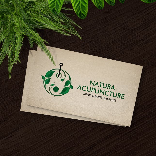 Acupuncture Nål - Yin Yang Visitkort (Skapare uppladdad)