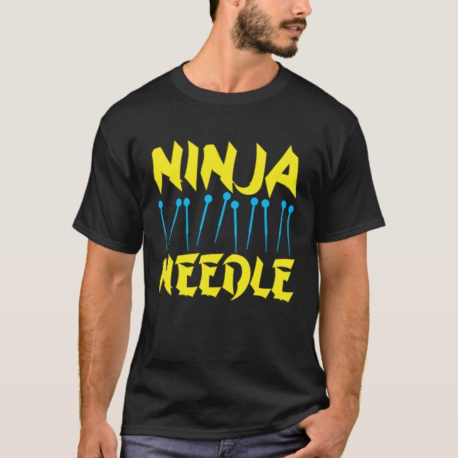 Acupuncture Ninja Needle Acupuncturist Acupuncture T Shirt (Framsida)
