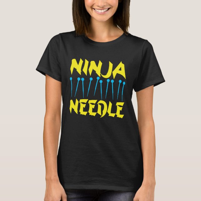 Acupuncture Ninja Needle Acupuncturist Acupuncture T Shirt (Framsida)