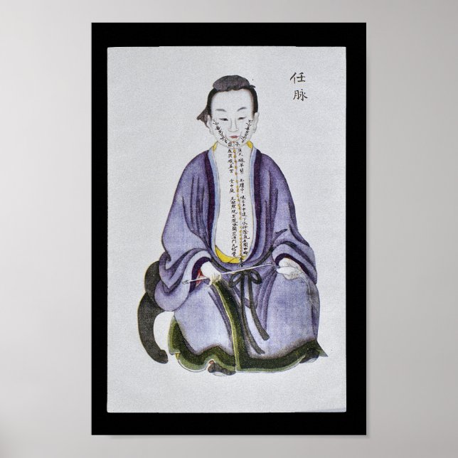 Acupuncture Ren Mai Meridian Channel Poster (Framsidan)