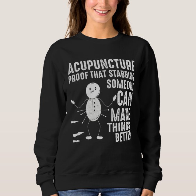 Acupuncture Stabbing Needles Expert Chinese Acupun T Shirt (Framsida)