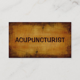 Acupuncturist Antique-Affärskort Visitkort