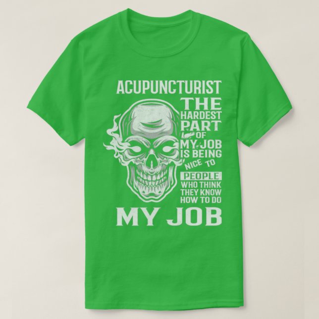 Acupuncturist T Shirt (Design framsida)