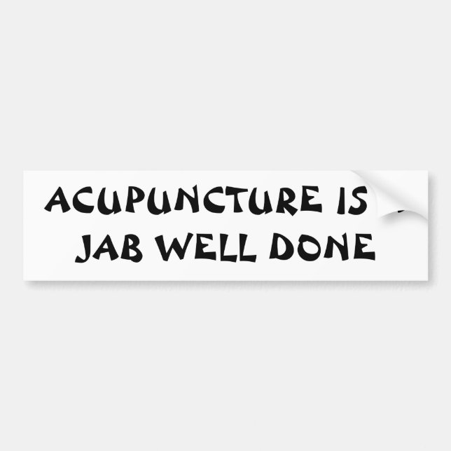 ACUPUNTURE A JAB WELL GJORDE FANune Cookie Stil Bildekal (Framsidan)