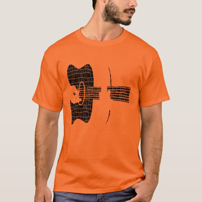 Acustic gitarrhänder tee shirt (Framsida)