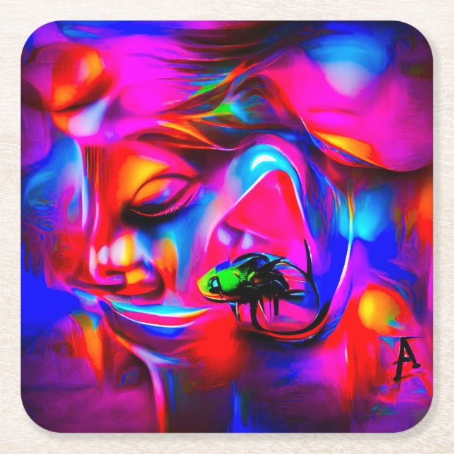 Acusticophobia 2 underlägg papper kvadrat (Framsidan)