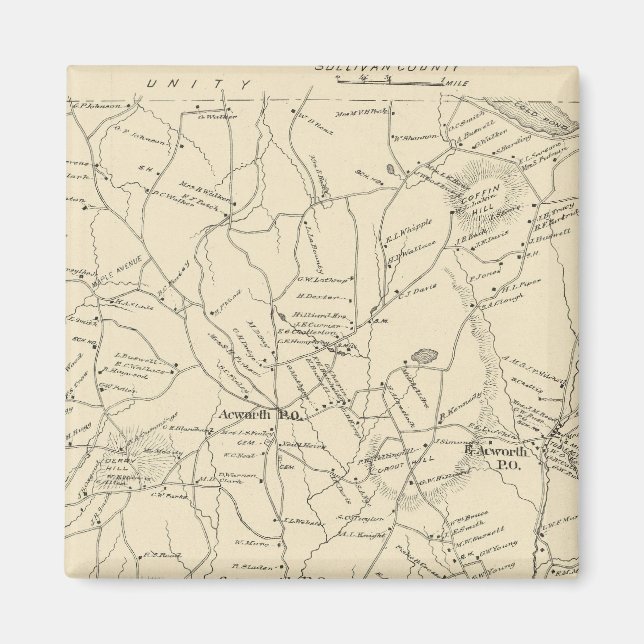 Acworth, Sullivan County Magnet (Framsidan)