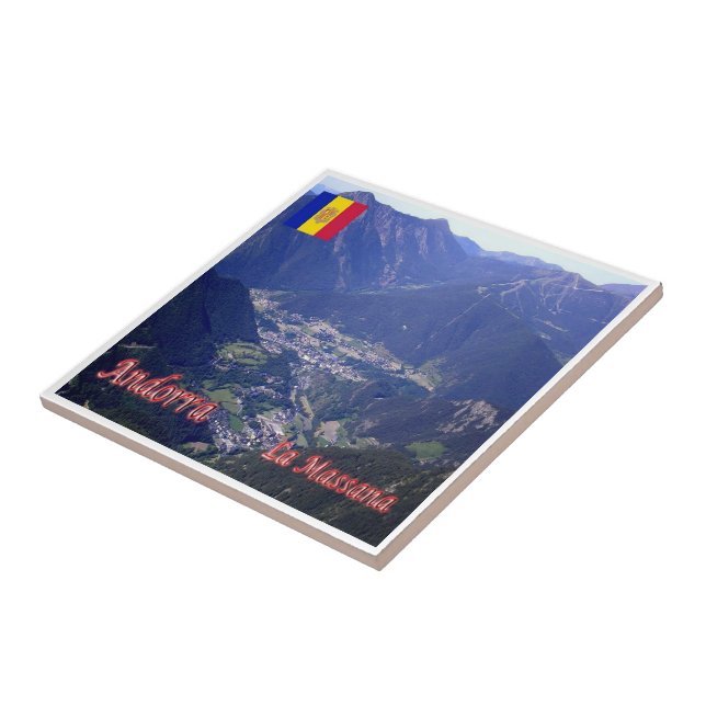 AD012 LA MASSANA Andorra Kakelplatta (Sidan)