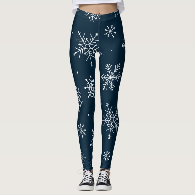 AD 007 - Jul digitalt grafiskt mönster Leggings (Framsida)