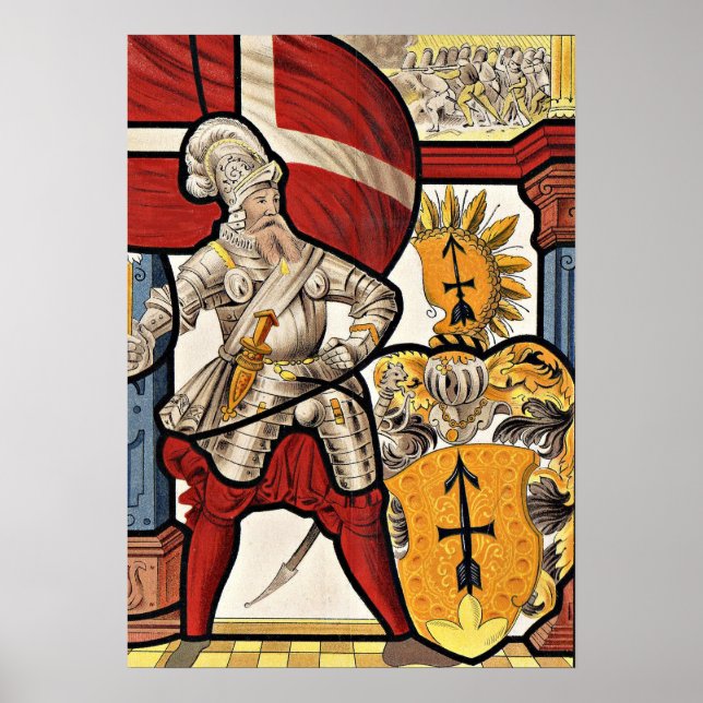 AD 1600 Schweizisk soldat Poster (Framsidan)
