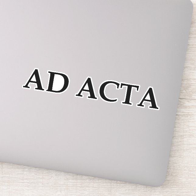 Ad acta klistermärken (Detalj)