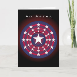 AD Astra-kort för mappad hälsning Kort