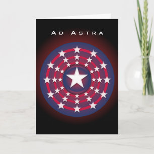 AD Astra-kort för mappad hälsning Kort