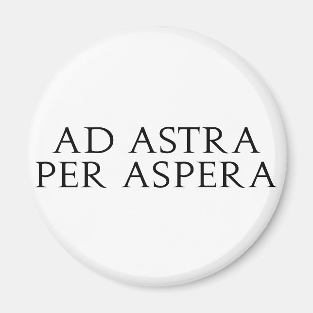 Ad Astra Per Aspera Magnet (Framsidan)