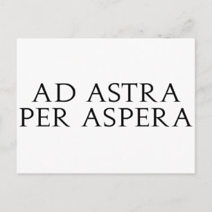 Ad Astra Per Aspera Vykort