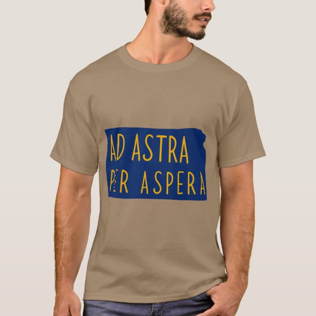 Ad astra per astra 1 t shirt (Framsida)