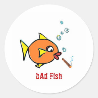 Ad Fish extra Runt Klistermärke