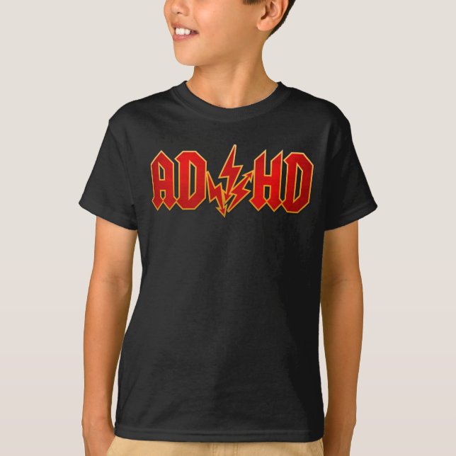 ’AD/HD’ sten T Shirt (Framsida)