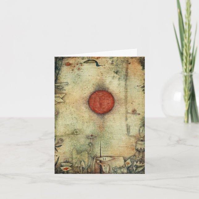 Ad Marginem av Paul Klee, Abstrakt Art Kort (Framsida)