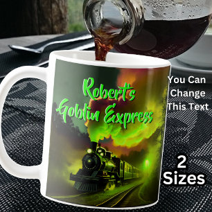 Ad Namn, Goblin Express Halloween Steam Tåg Kaffemugg