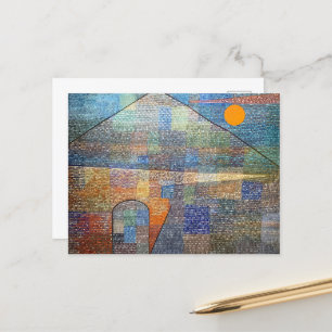 Ad Parnassum av Paul Klee, Abstrakt Art Vykort