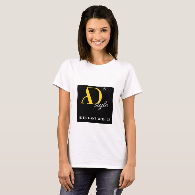 AD Style – Be Elegant With Us | Fashion Statement  T Shirt (Hel framsida)