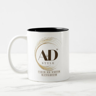 "AD Style – This Is Your Kingdom" Premiumdesign Två-Tonad Mugg