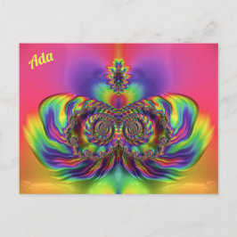 ADA ~ 3D Design Pattern ~ Multi Colours Vykort