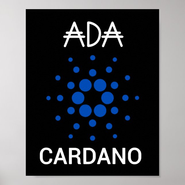 ADA Cardano Crypto Coin Poster (Framsidan)