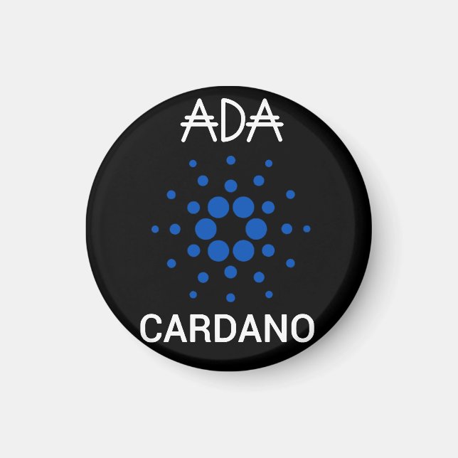 ADA Cardano Crypto Coin Poster Magnet (Framsidan)