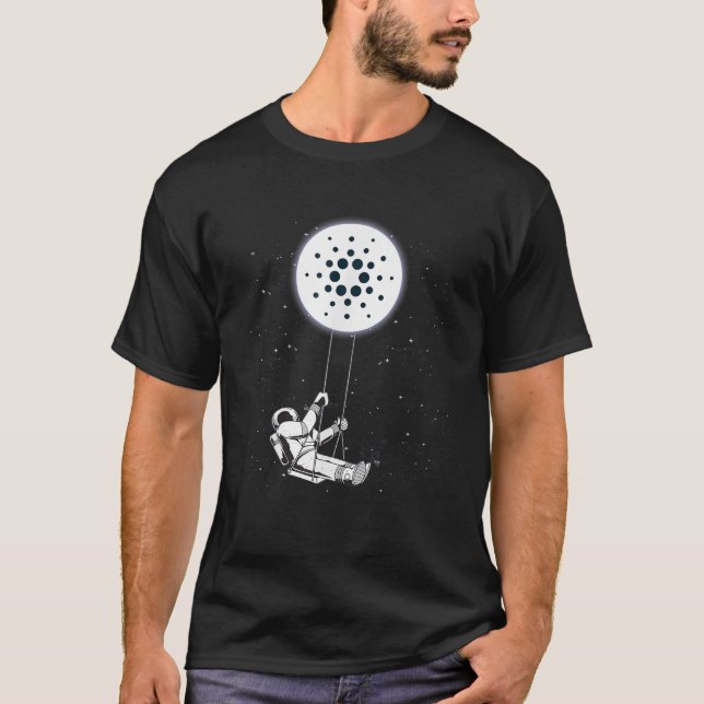 Ada Coin Token Cardano Crypto Currency som hålls p T Shirt (Framsida)