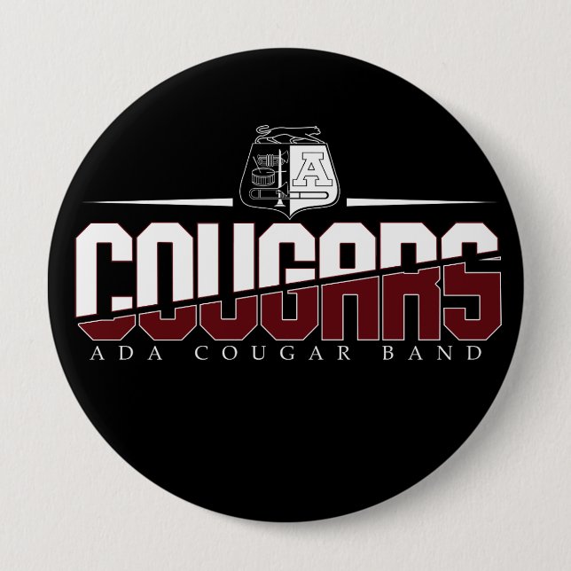 Ada Cougar Band Button Knapp (Framsida)