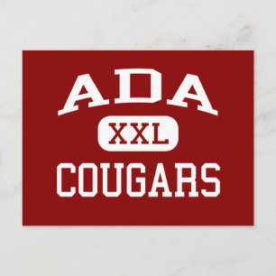 Ada - Cougars - Junior High School - Ada Oklahoma Vykort