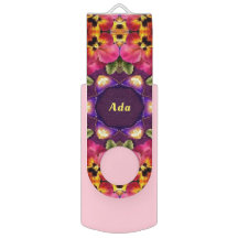 ADA ~ EASTER Pansy Pattern ~Personalised 