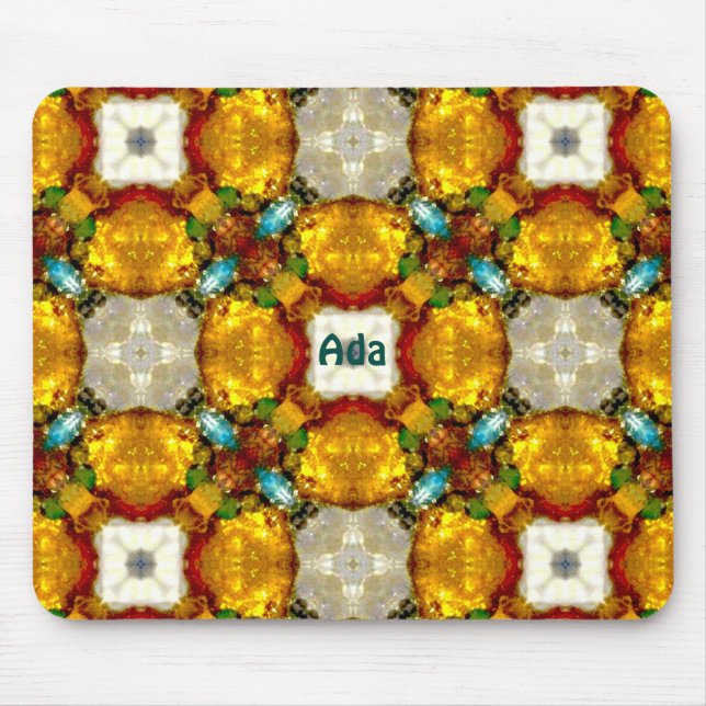 ADA ~ Golden Gems Pattern ~ Personalized ~  Musmatta (Framsidan)