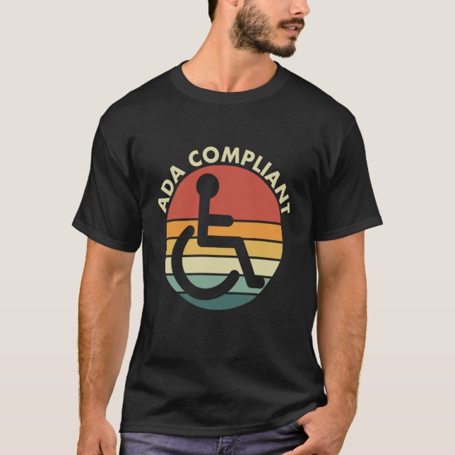 ADA-kompatibel tillgänglighet Efterlevnad Funktion T Shirt (Framsida)