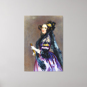 Ada Kung Countess of Lovelace by Alfred Chalon Canvastryck