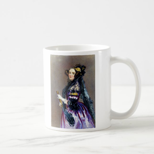 Ada-kungCountess av Lovelace av Alfred Chalon Kaffemugg (Höger)